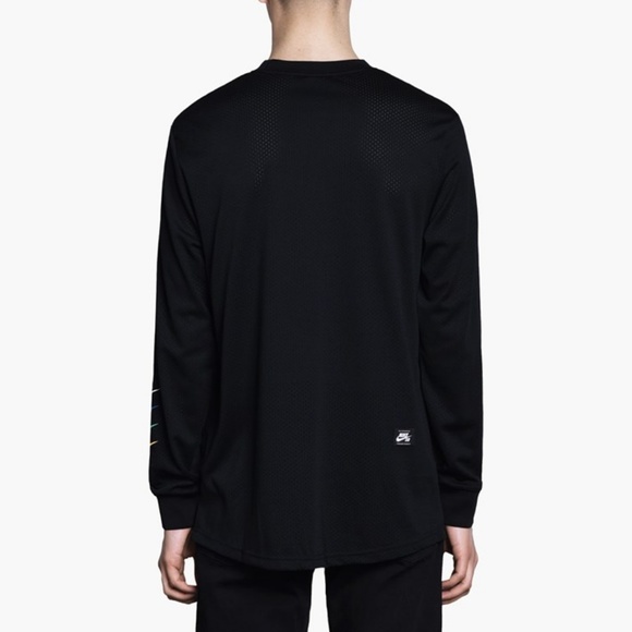 Nike SB Dry Fit Black Long Sleeve T-shirt - Picture 3 of 7